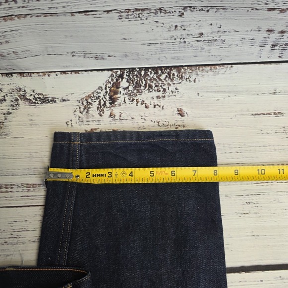 Patagonia Iron Clad Jeans Mens 34x34 Straight Fit Dark Wash Blue Denim Cotton - Picture 10 of 11